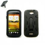 Wholesale Armor Hybrid Case for HTC ONE S (Black)